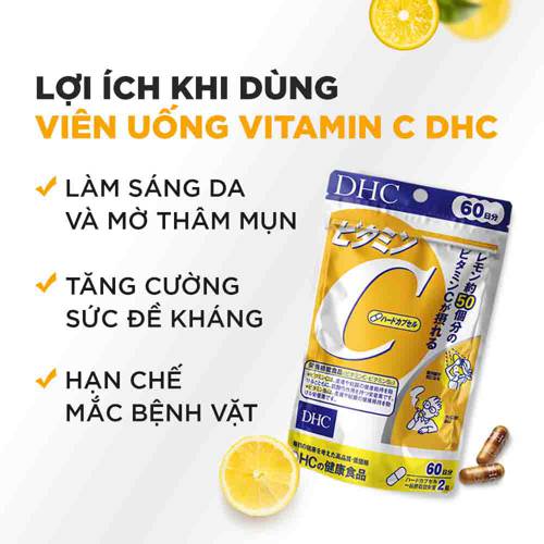 Viên uống DHC Bổ sung Vitamin C Nhật Bản 30 ngày (60v/gói) – Tinh tế Beauty